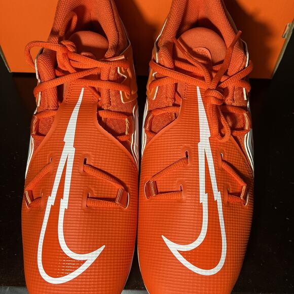 Nike Alpha Menace Pro 3 Clemson Tigers‎ Orange Football Cleats Men\'s Size 10